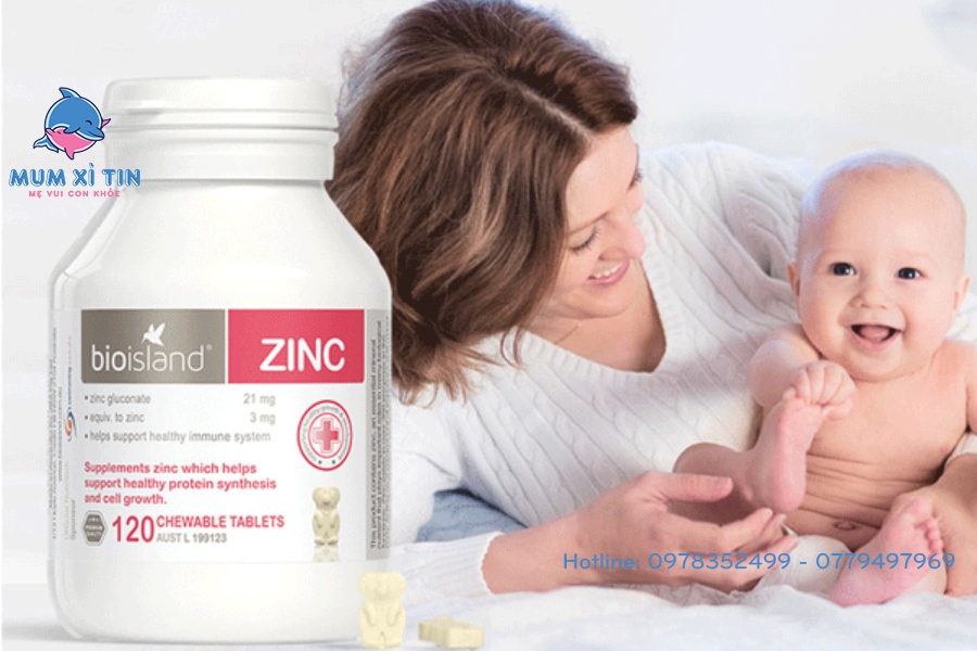Thuốc bổ kẽm Zinc Bio Island sản phẩm an toàn cho bé yêu