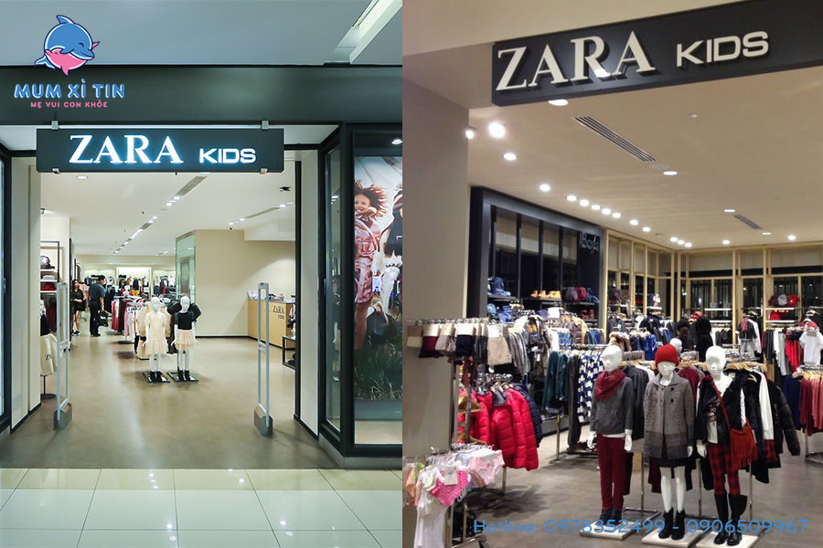 Zara đã phát triển hệ thống thời trang trẻ em đa dạng và nhiều mẫu mã
